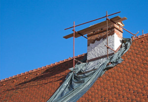 Roof replacement project in progress